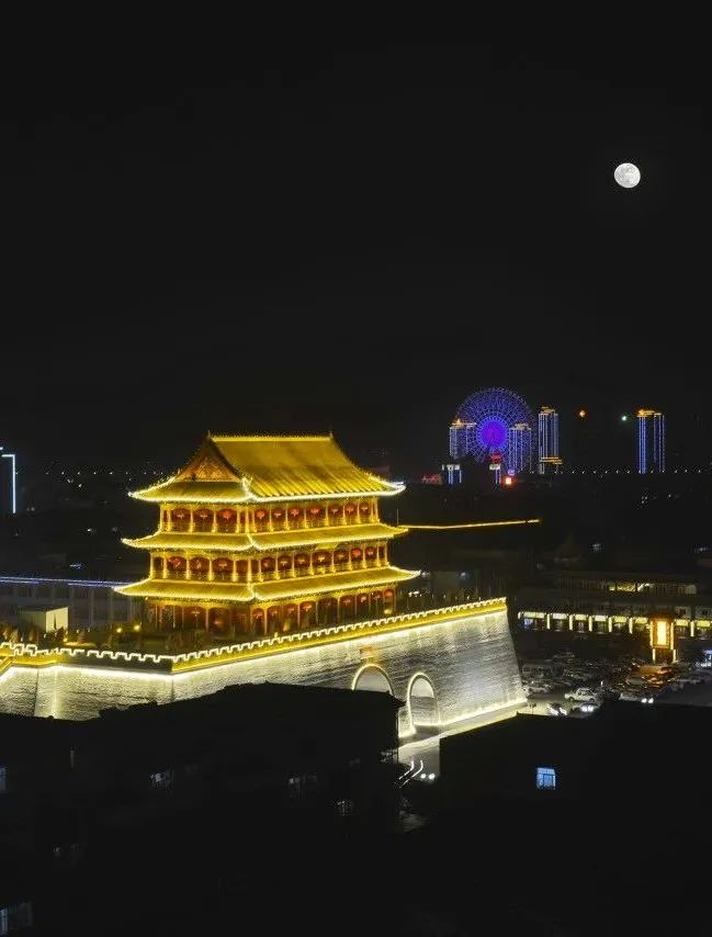 ▲ 凉州古城夜景。摄影/捕光捉影，图/图虫&middot;创意