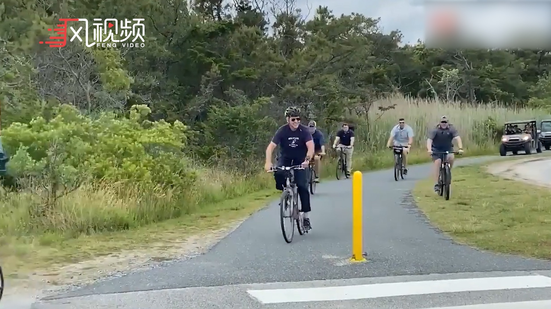 美国第一夫人70岁生日，拜登夫妇在特拉华州一起骑车