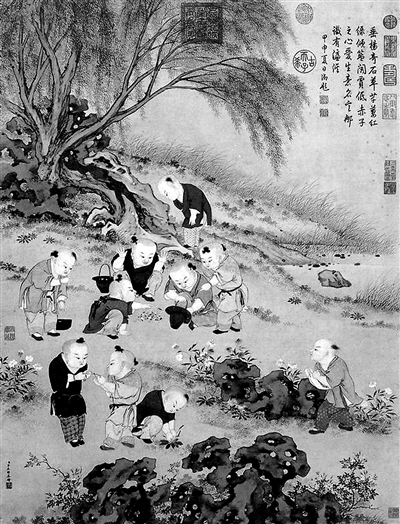 古代孩子没手机玩啥路子相当野一个游戏升级上千年