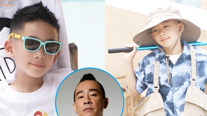 萌娃长大了!jasper拍大片镜头感超强,帅气凹造型明星范十足