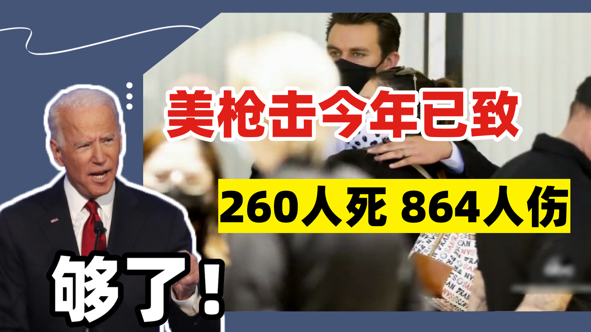 又又切克闹8丨美国枪支暴力横行：今年已致260人死亡864人受伤，控枪为何这么难？