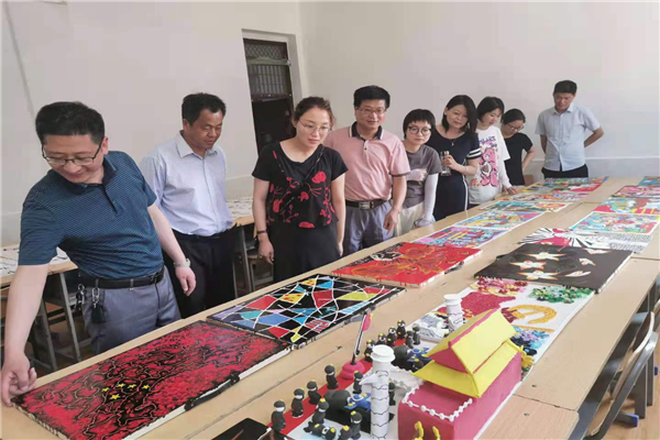 霍邱师范举办庆祝建党100周年书画作品展