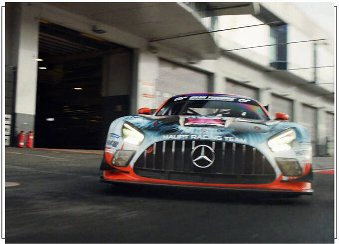 梅赛德斯-AMG GT3赛车推出特殊涂装两天后亮相-图2