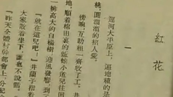 刘绍棠因为文章《红花》，而被《中国青年报》重点培养