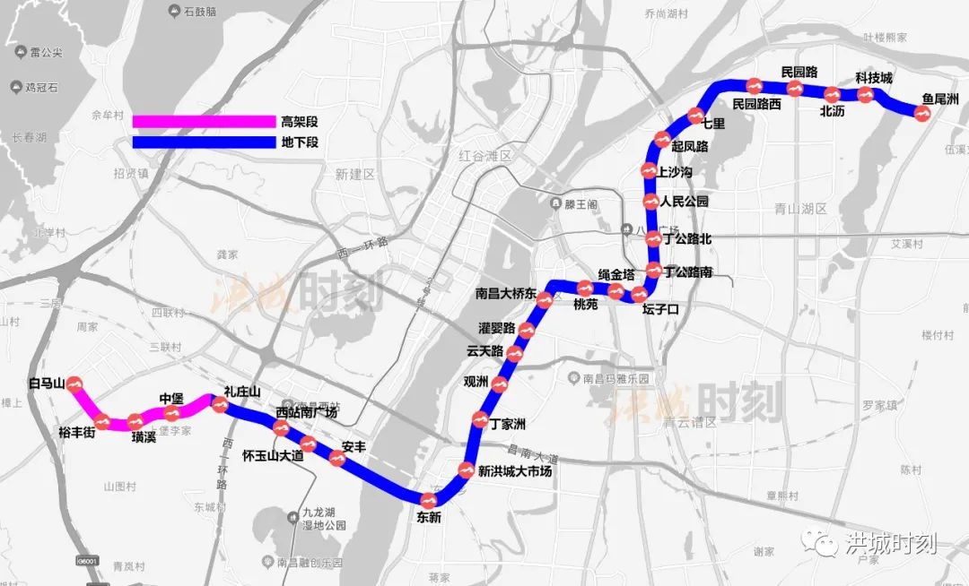 南昌地铁1234号线地图图片