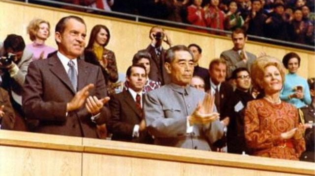 中美建交往事·尼克松参观上海