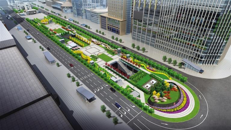 西关十字路面效果图