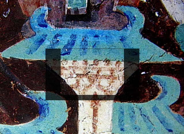 图3、早期斗栱一组 第257窟 北魏