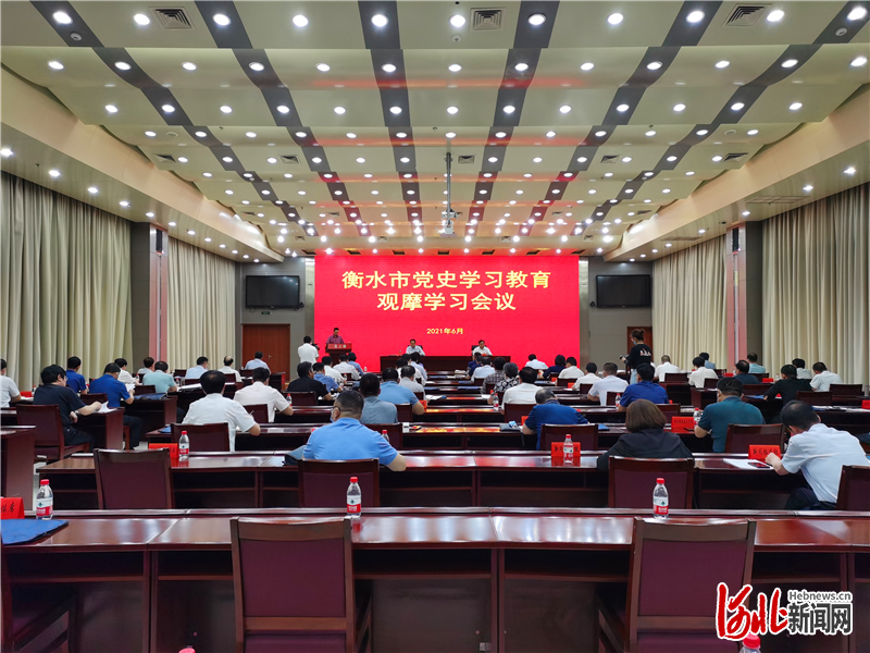 河北衡水市召开党史学习教育观摩学习会议