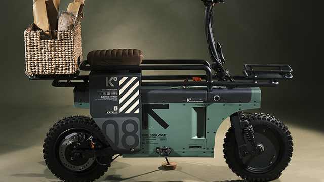 折叠小电驴,朋克风十足,未来和复古的强烈碰撞