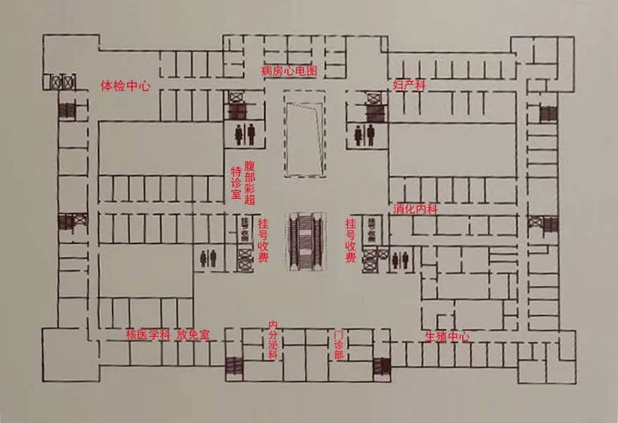 精神病院布局图图片