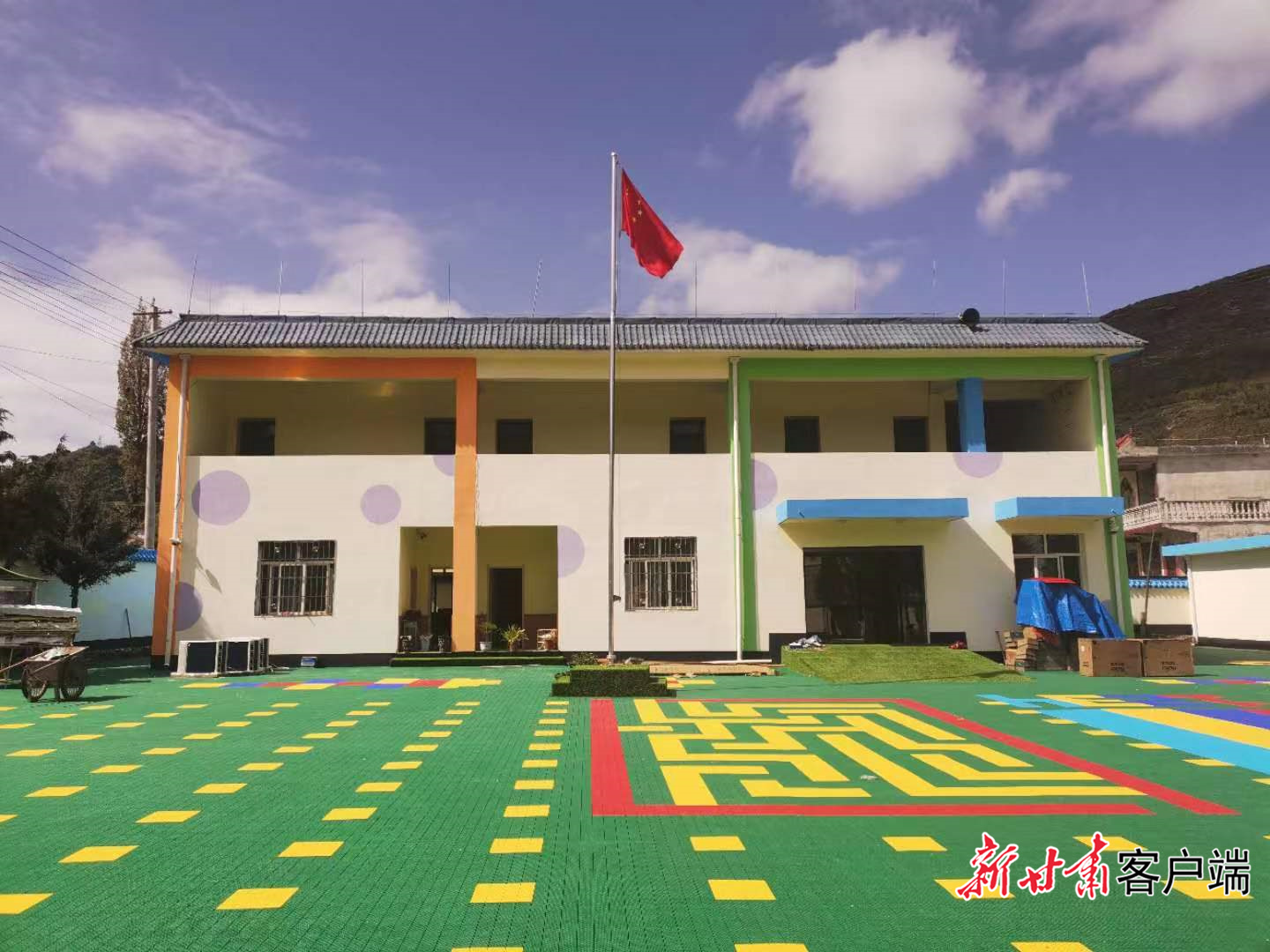 新建成的玉岗幼儿园