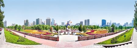 兰州马拉松主题公园 新甘肃·甘肃日报通讯员 梁达明