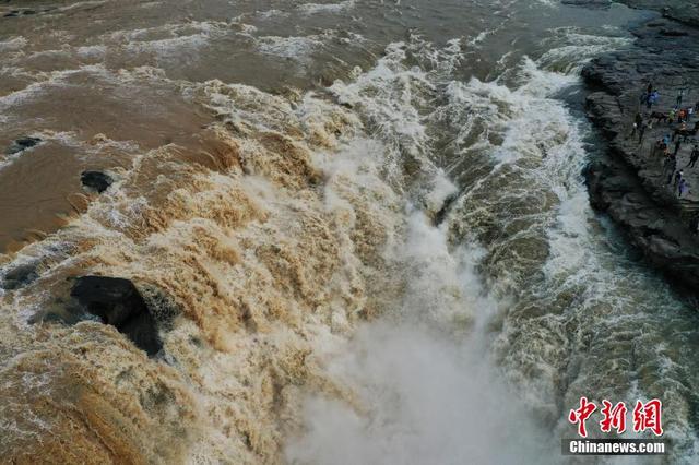 黄河壶口瀑布现 半清半浊 景观 凤凰网