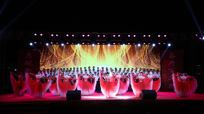 江西应用技术职业学院举行建党100周年红色歌曲大合唱比赛