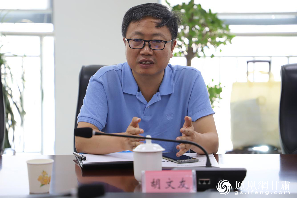 北京金睛云华科技有限公司副总裁胡文友表示，非常期待与科文旅的合作。兰州新区科文旅集团供图