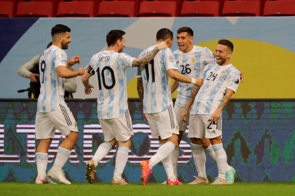 美洲杯-阿根廷1-0巴拉圭 梅西出场纪录追平历史第一