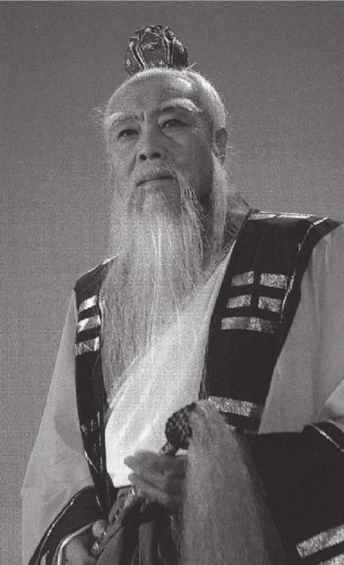 太上老君的扮演者郑榕老先生是一位德高望重的老艺术家,性子也如老君