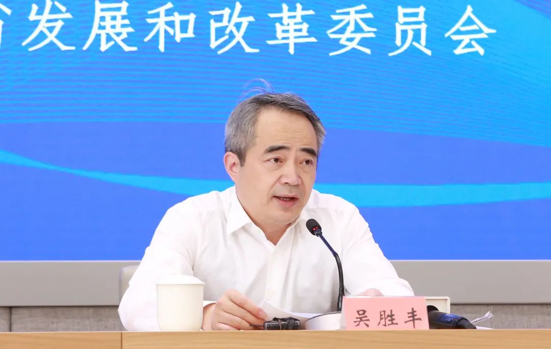 浙江省发展改革委副主任吴胜丰回答记者提问。