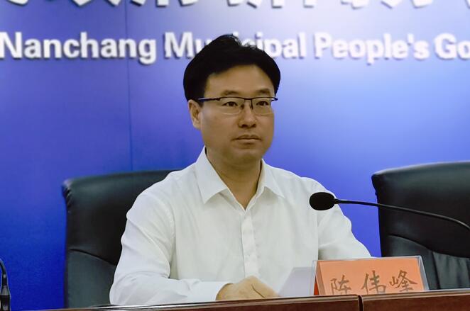 南昌县委常委,宣传部长陈伟峰(李梦丽 摄)