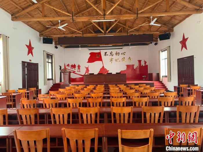 马源村依托红色旅游资源，以红色培训为主打造红色研学游。　李韵涵 摄