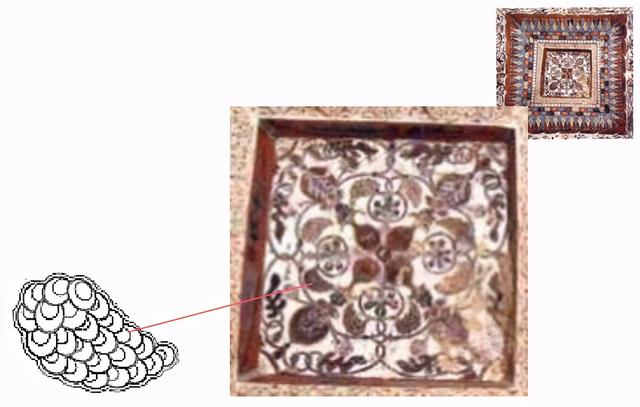 莫高窟第209窟写实型葡萄纹