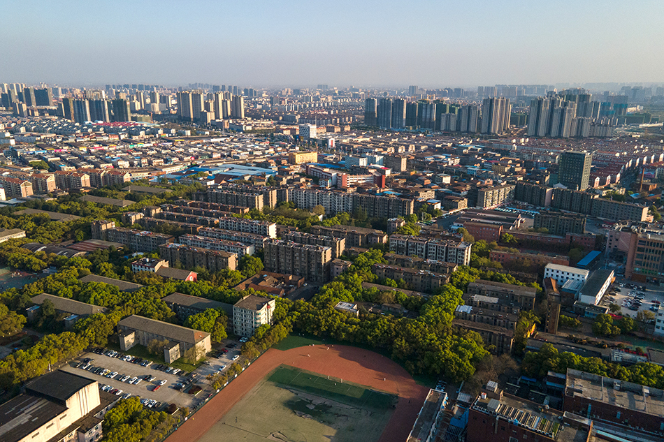 2021年3月25日，南昌，青山湖区旺角社区航拍。