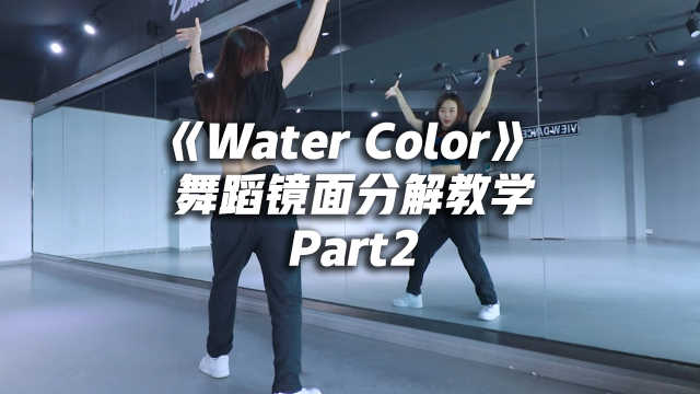 丁辉人《Water Color》舞蹈镜面分解教学part2