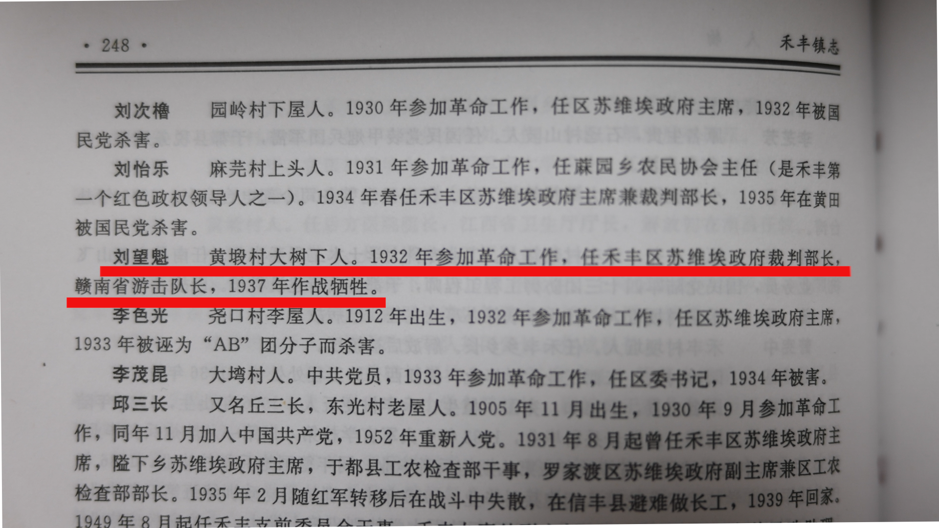 史料中关于刘望魁的介绍