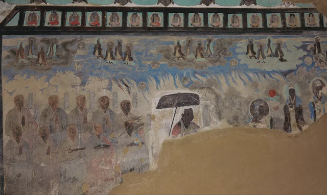 炽盛光佛回归图 莫高窟第61窟甬道北壁 西夏