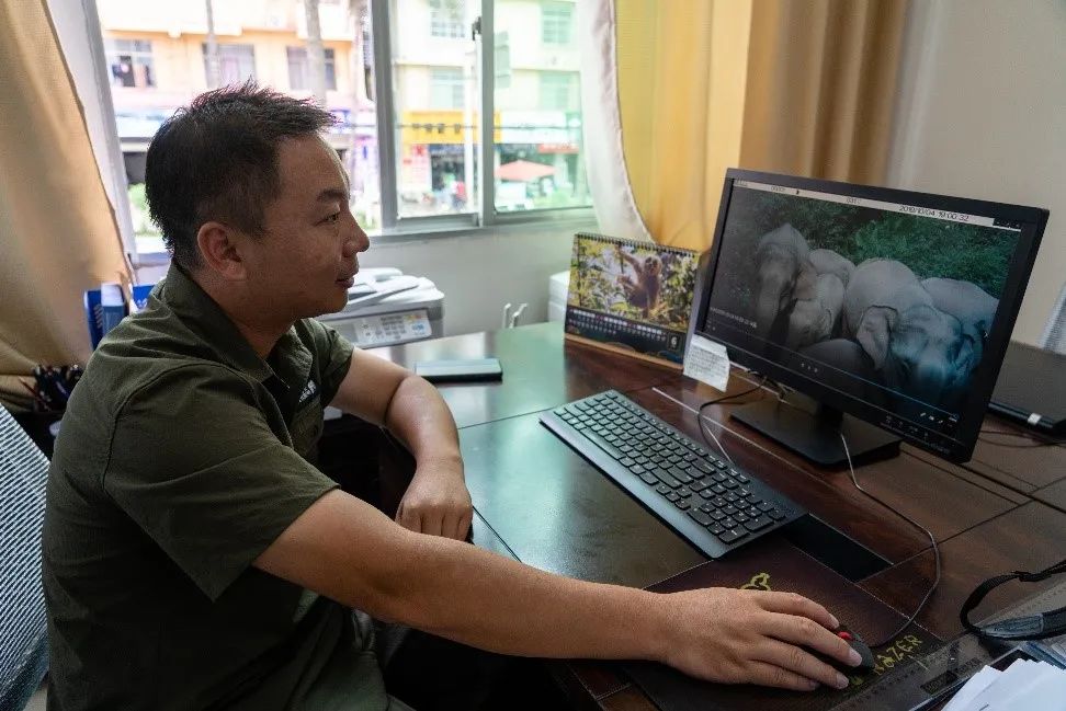 Wang Bin is in the office of Mengyang Management and Nursing Institute