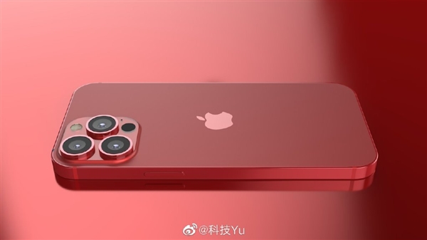 iPhone 13超清渲染图曝光：红色特别版回归
