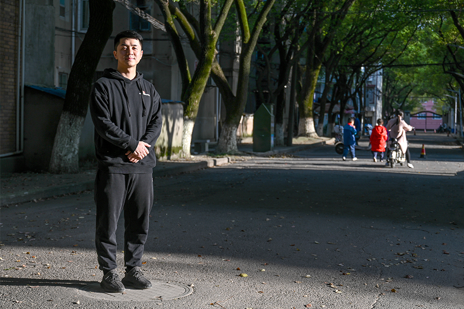 2021年3月25日，南昌，青山湖区旺角社区党支部书记许诺。