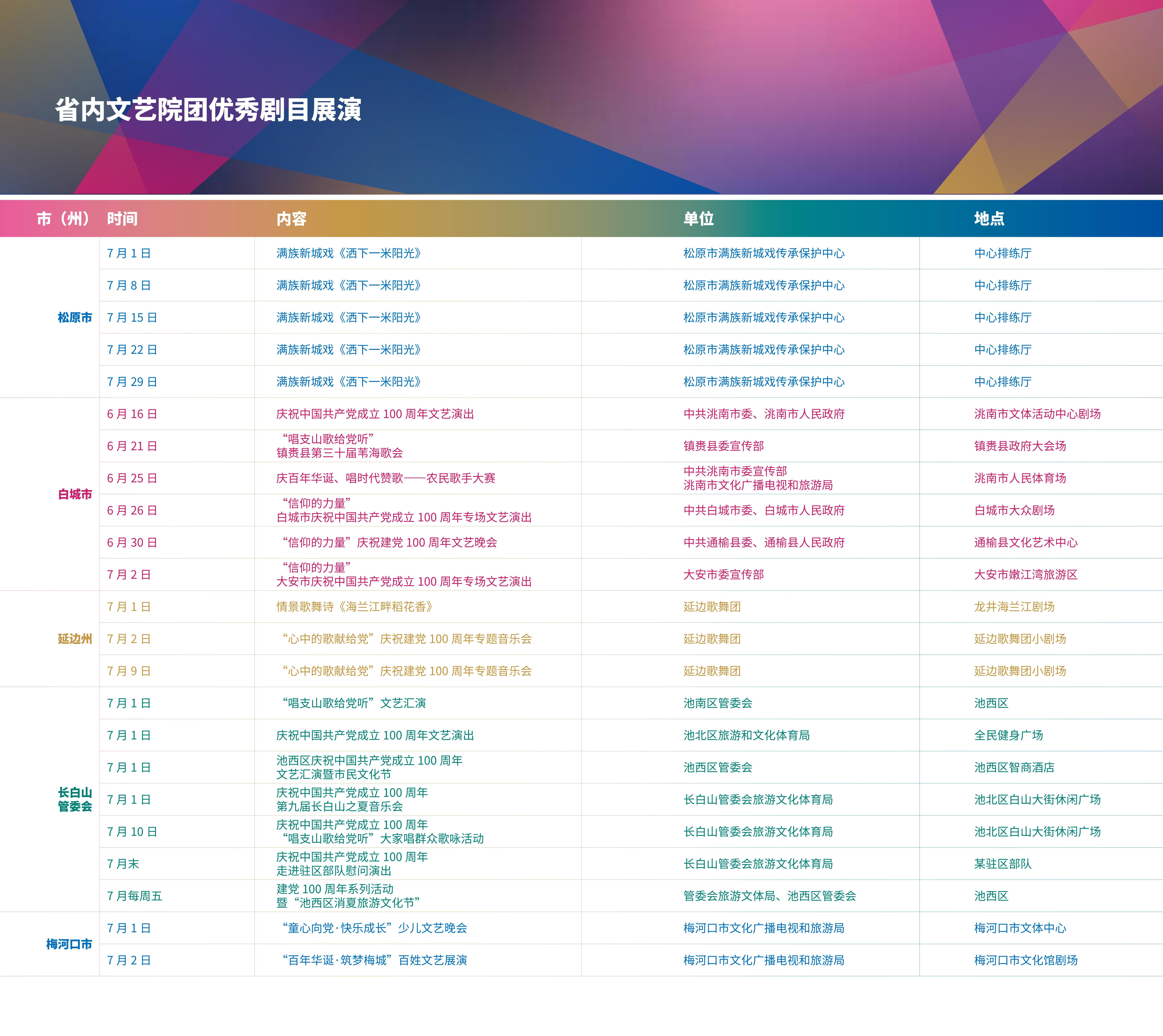 “精彩夜吉林·2021消夏演出季”: 141场演出将点亮城市夜色