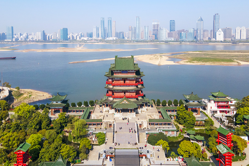 今日“英雄城”，南昌滕王阁。本文图片均为 澎湃新闻记者 朱伟辉 图