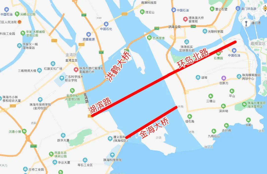 如此来看,湖滨路与环岛北路相连,很可能是继洪鹤大桥,金海大桥之后