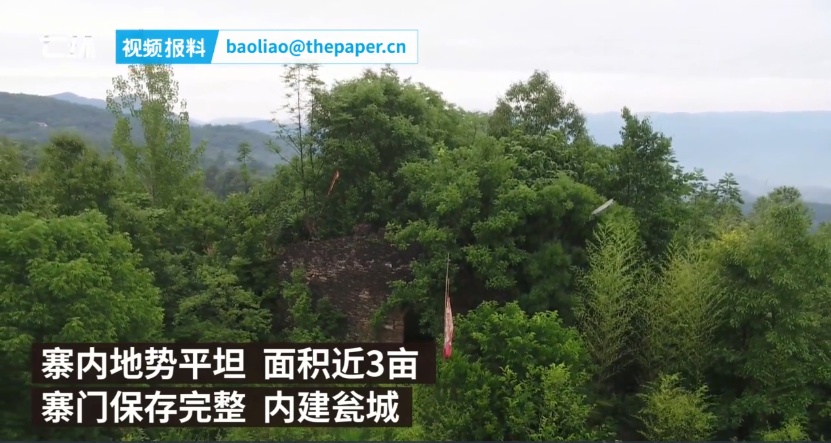 湖北发现清朝古山寨 石碑记载系百姓为避土匪集资所建