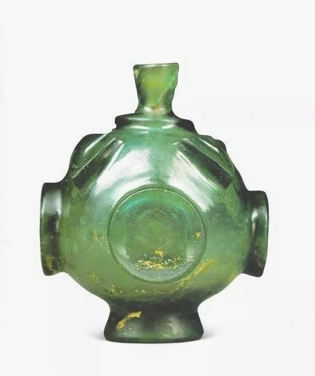 西安清禅寺塔基遗址出土隋代绿色玻璃瓶