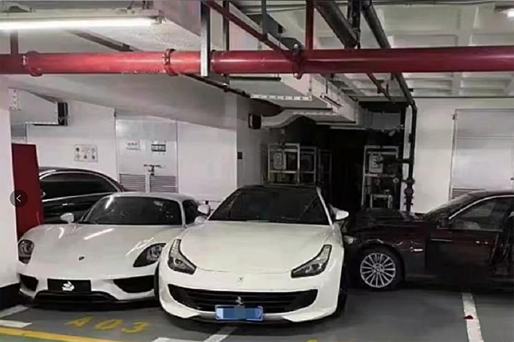 A suite with a kick! Female BMW owner hits multiple luxury cars in a row