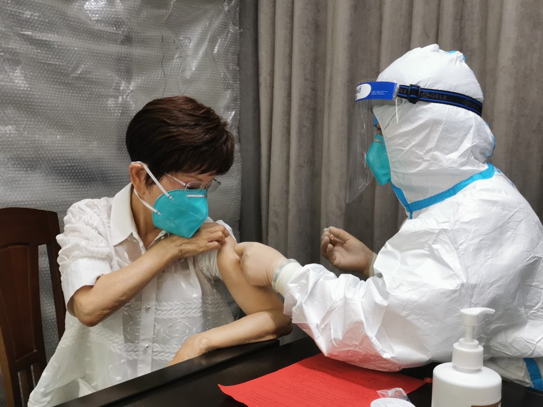 洪秀柱在浙江接种新冠疫苗 本人发声
