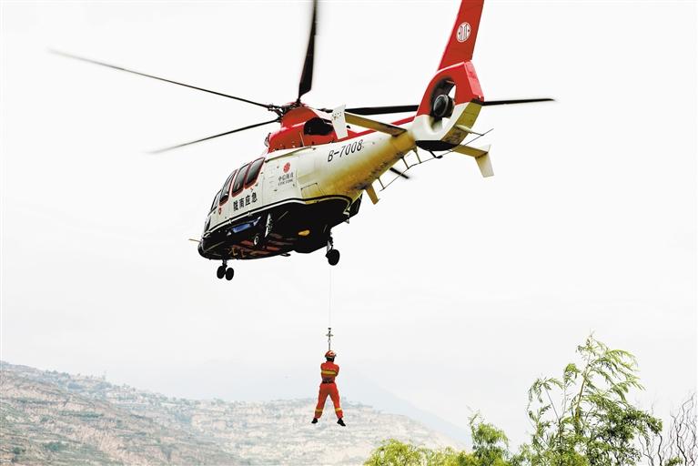 直升机救援训练