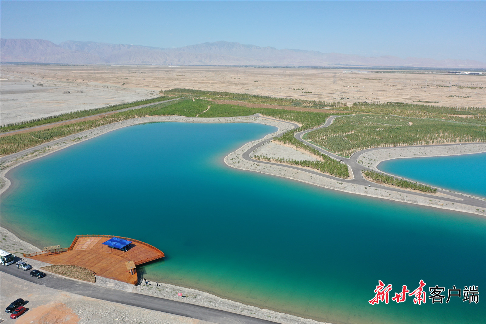 远处的戈壁终将变成绿洲 新甘肃&middot;每日甘肃网记者 王昱钧 摄