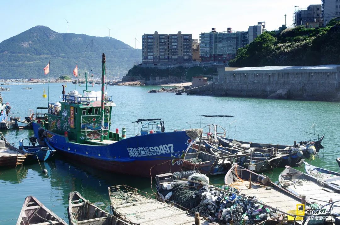 奇达村码头的渔船