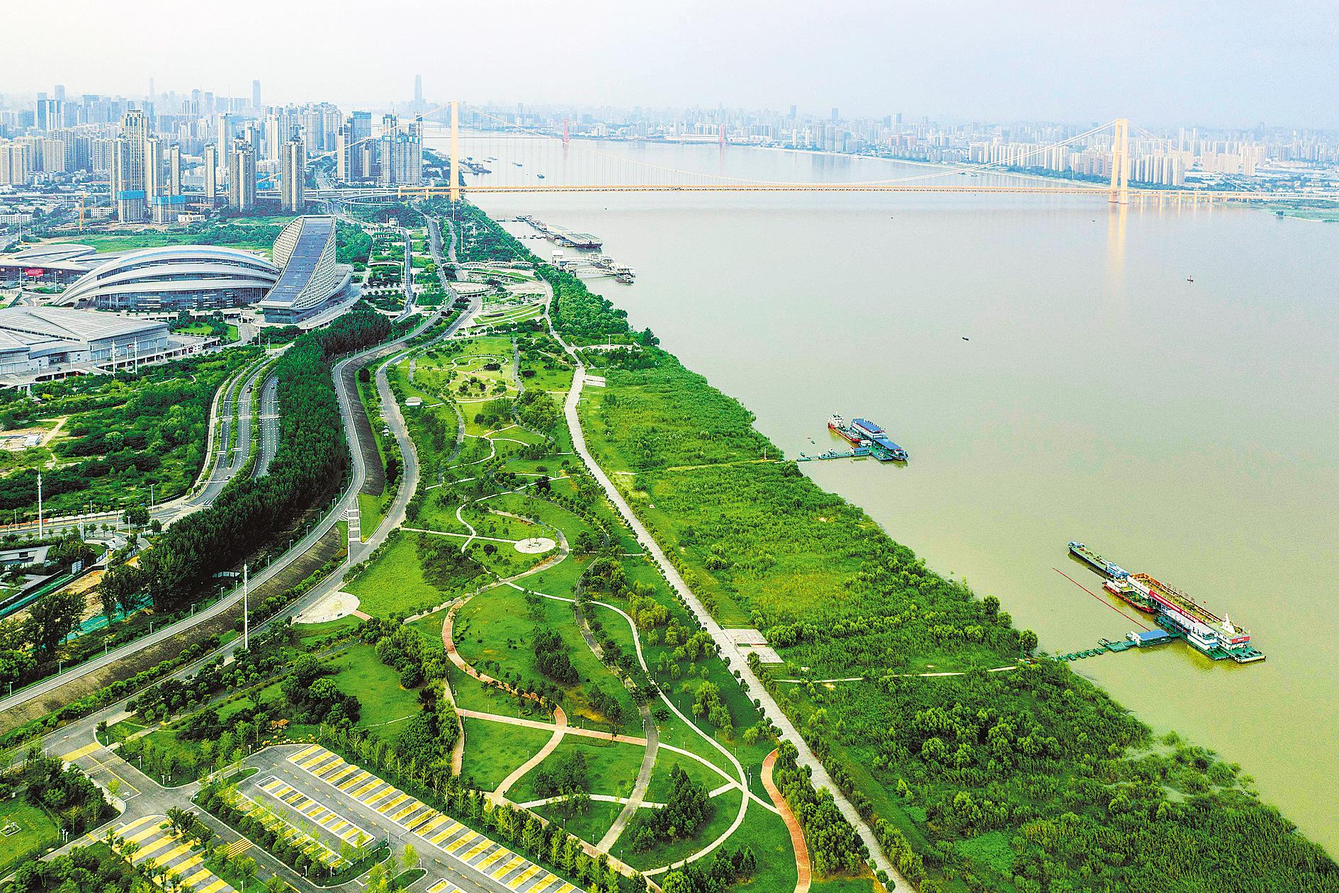 汉阳汉水公园江滩改造图片