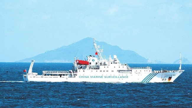 日本海上保安厅的巡逻船确认,有4艘中国海警船今天在钓鱼岛附近海域