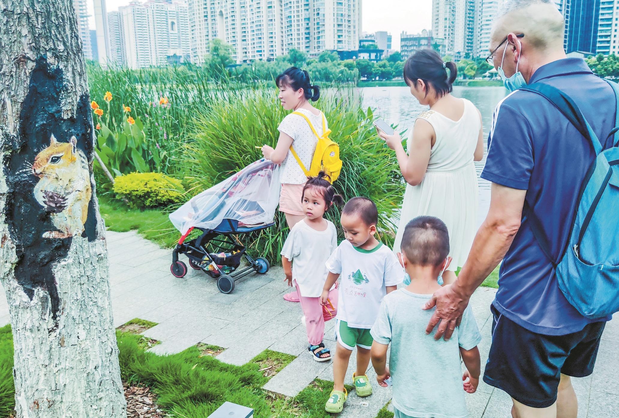 湖北一公园树洞里 "钻出"3d松鼠