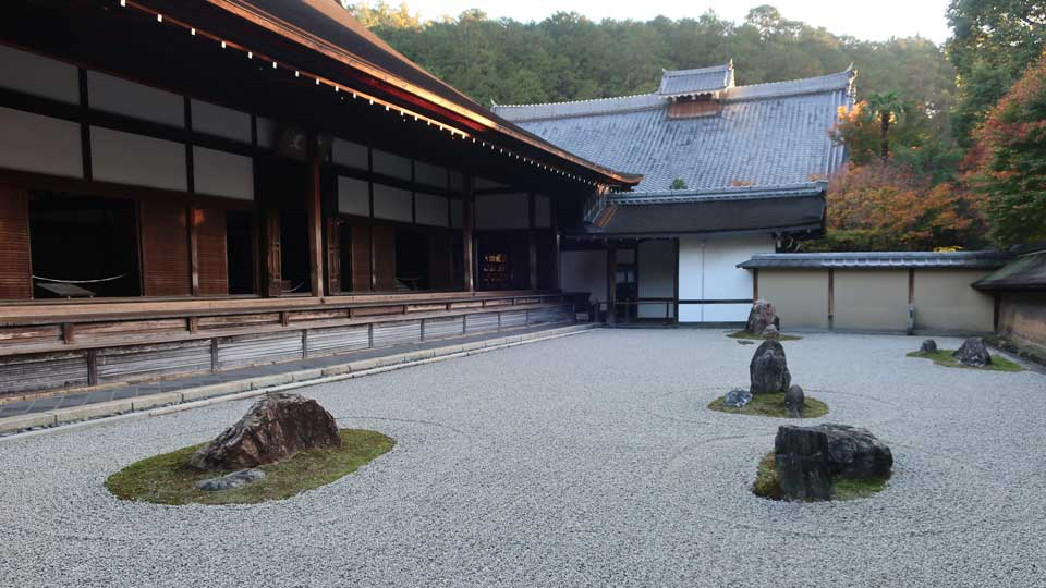 龙安寺的岩石花园是乔布斯在京都最喜欢的地方之一。