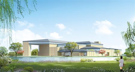 简牍博物馆新馆效果图 本版图片由甘肃简牍博物馆和西北师范大学历史文化学院提供