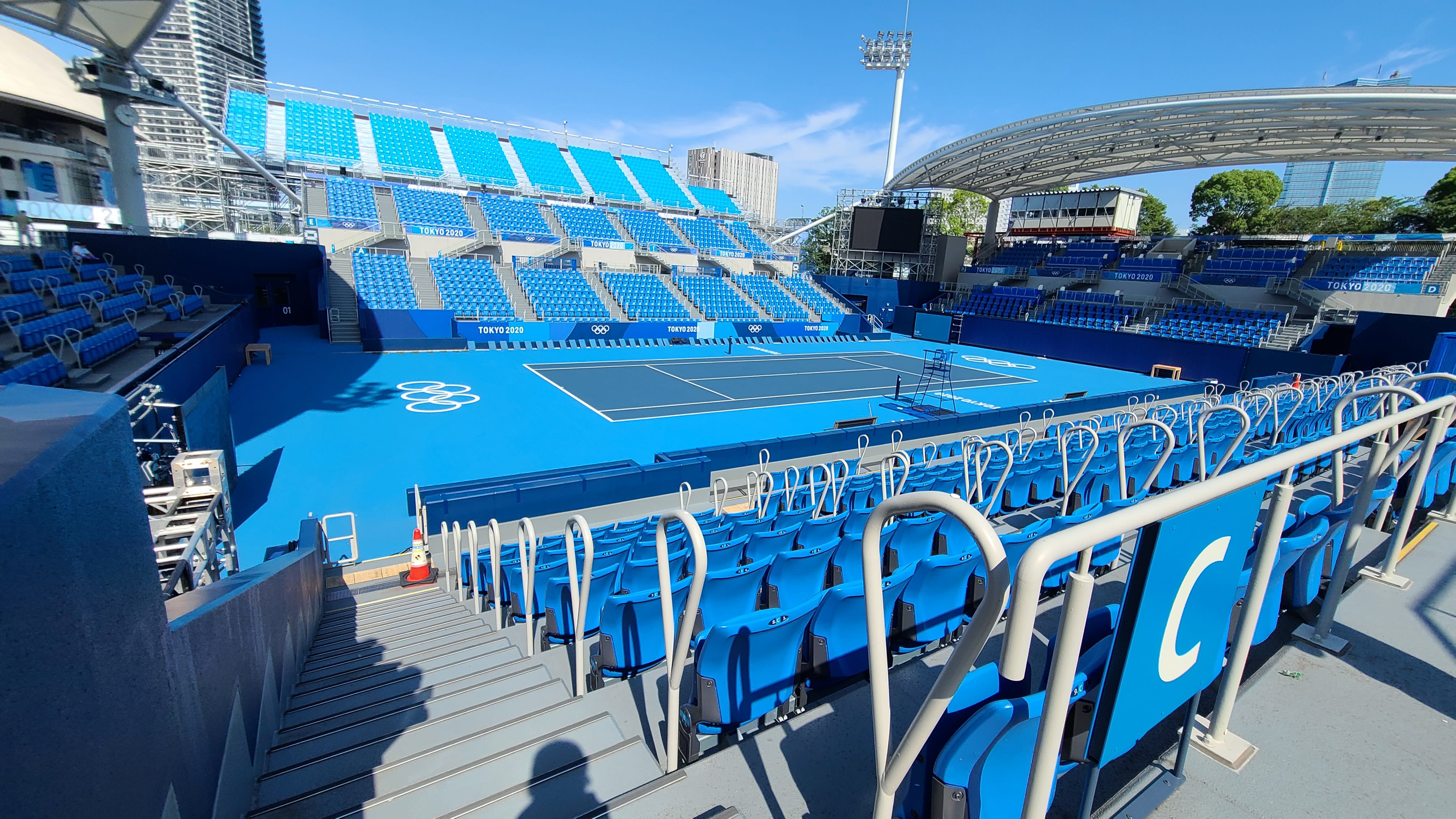 侯嘉怡拍摄的有明网球公园