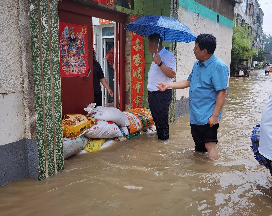 鲁山县露峰街道：冲锋在前显担当 筑牢防汛安全线
